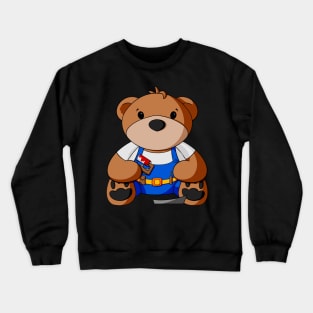 Painter Teddy Bear Crewneck Sweatshirt